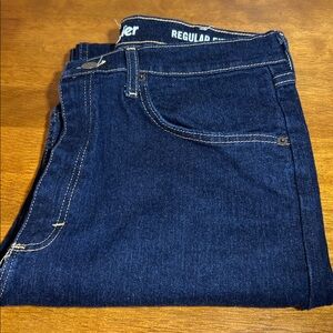 Wrangler Men's Relgular fit Jeans - Deep Blue Size 33x32